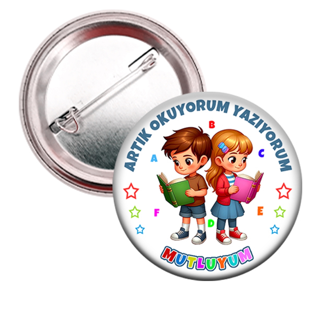 Artık Okuyorum Yazıyorum Mutluyum Rozeti