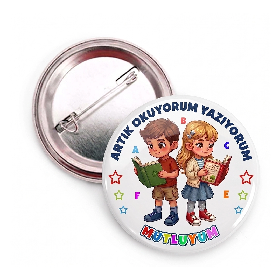 Artık Okuyorum Yazıyorum Mutluyum Rozeti