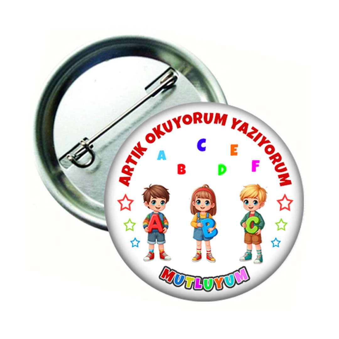 Artık Okuyorum Yazıyorum Mutluyum Rozeti