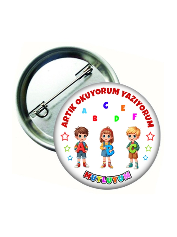 Artık Okuyorum Yazıyorum Mutluyum Rozeti
