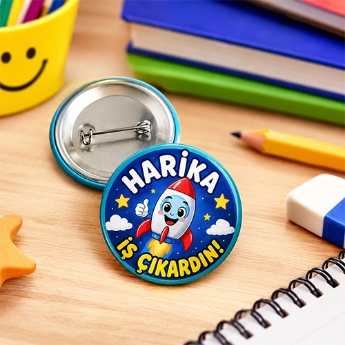 Harika İş Çıkardın Öğrenci Rozeti