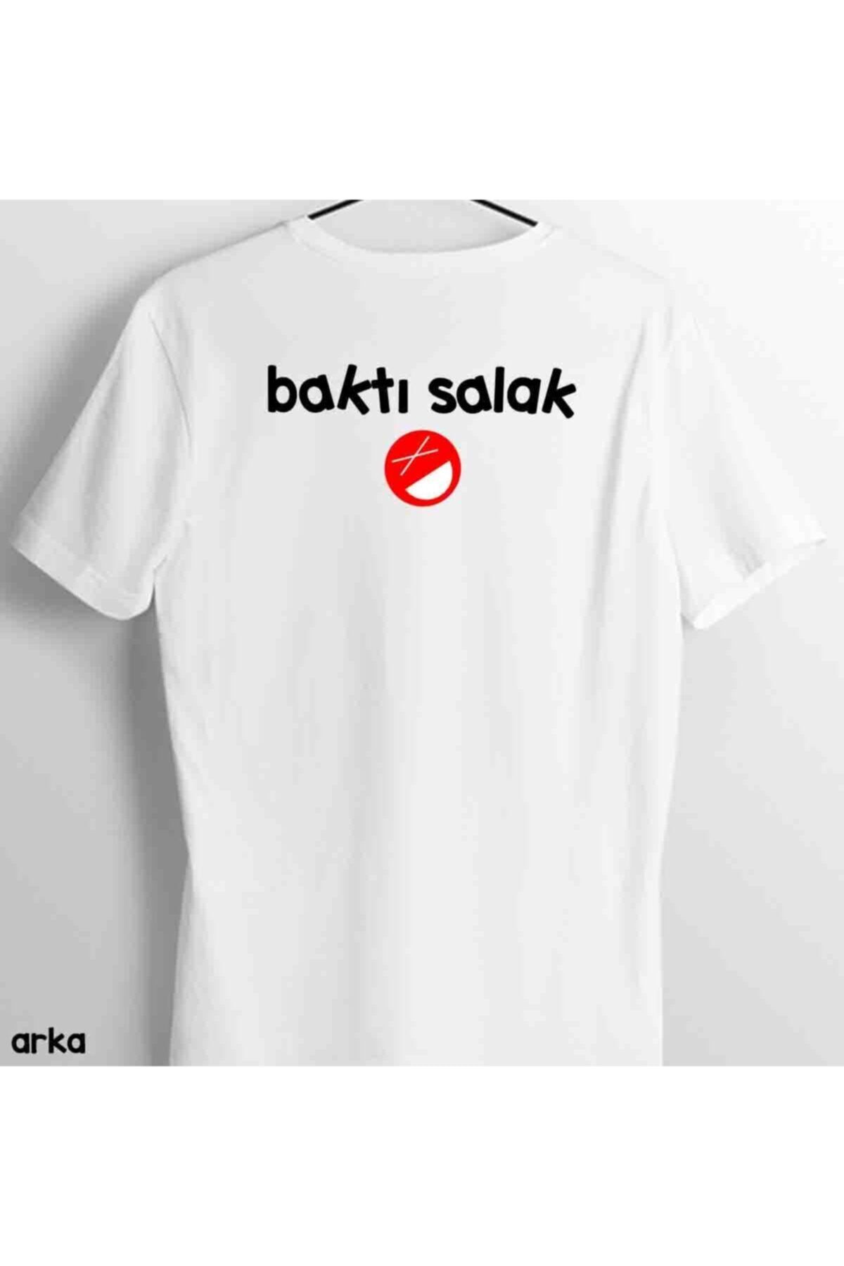 Beni Beğendiysen Arkaya Bak Baskılı Beyaz Tişört