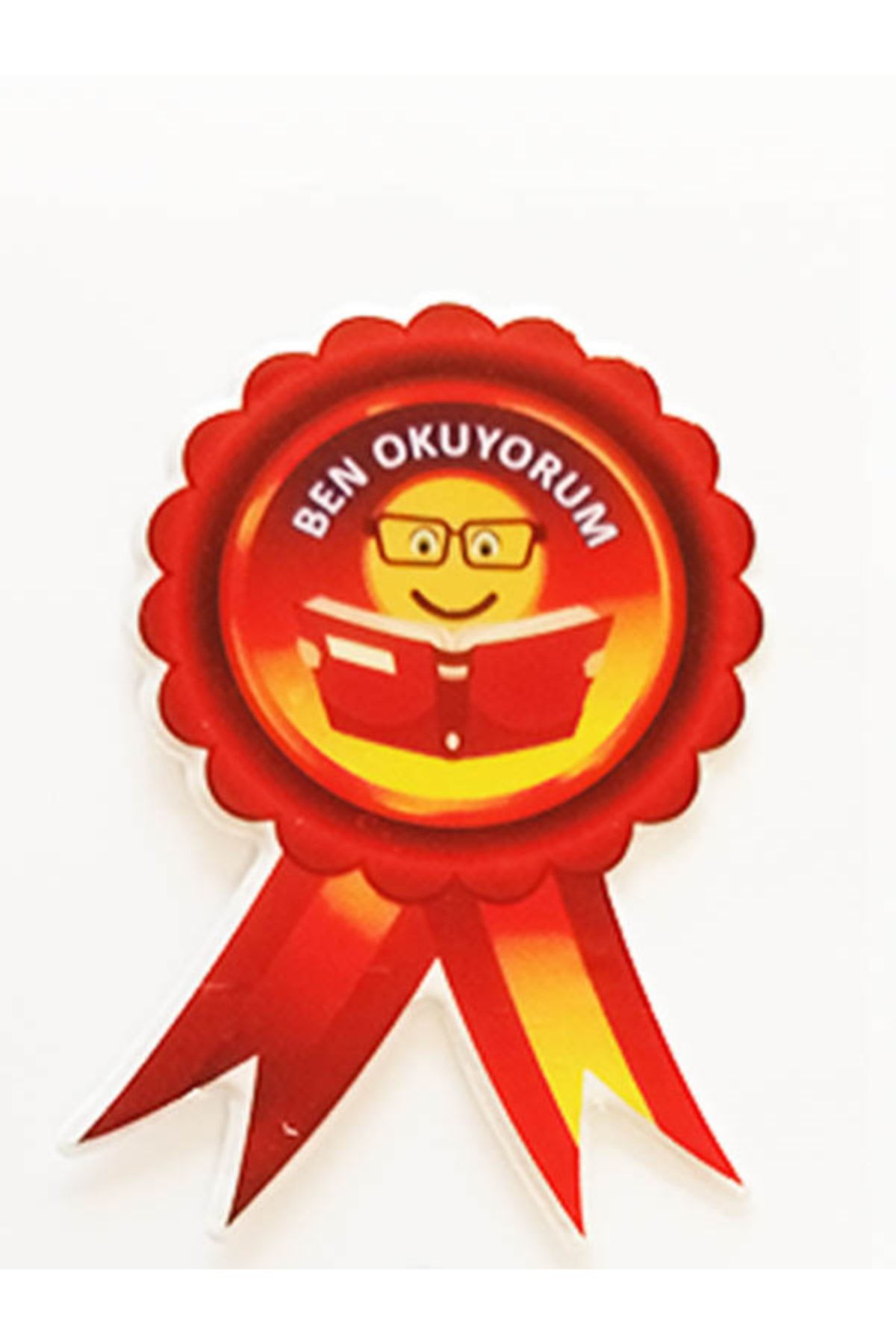 Ben Okuyorum Kabartma Etiket Sticker