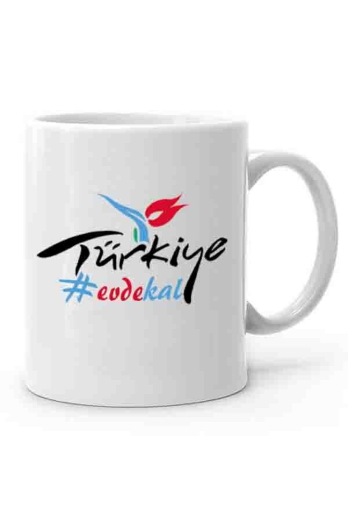 Evde Kal Türkiye Baskılı Kupa Bardak