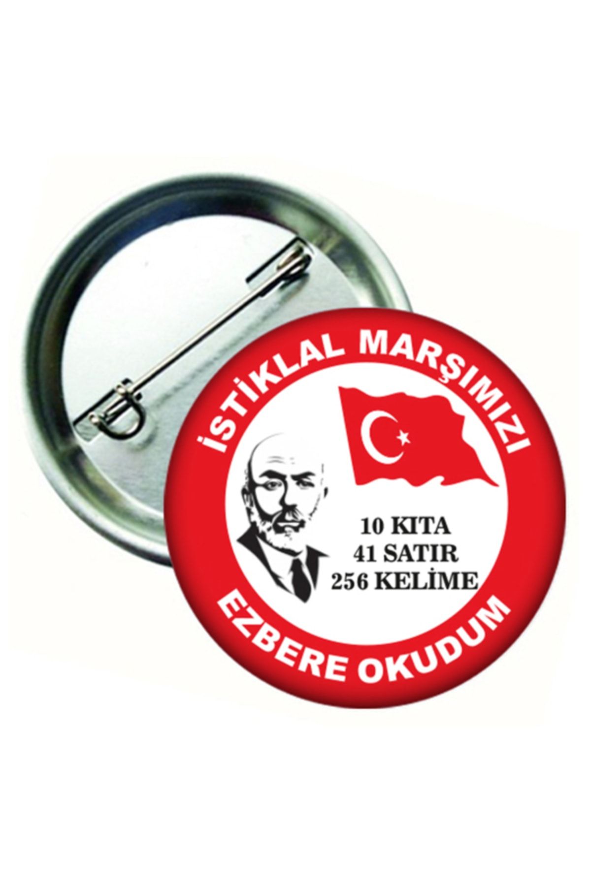  İstiklal Marşımızı Ezbere Okuyorum Öğrenci Rozeti
