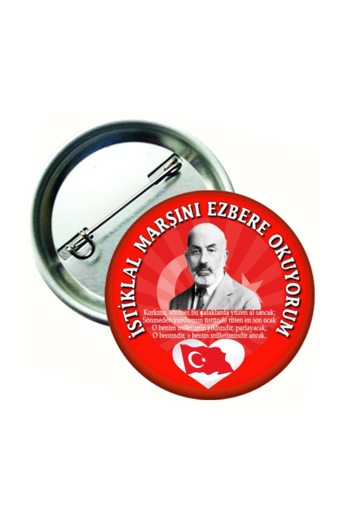 Istiklal Marşımızı Ezbere Okuyorum Öğrenci Rozeti