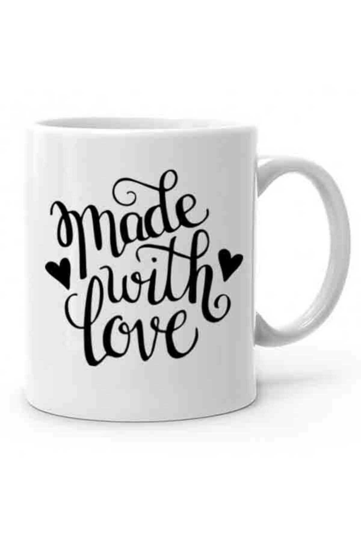 Made With Love  Sevgi İle Yapıldı Tasarımlı Kupa