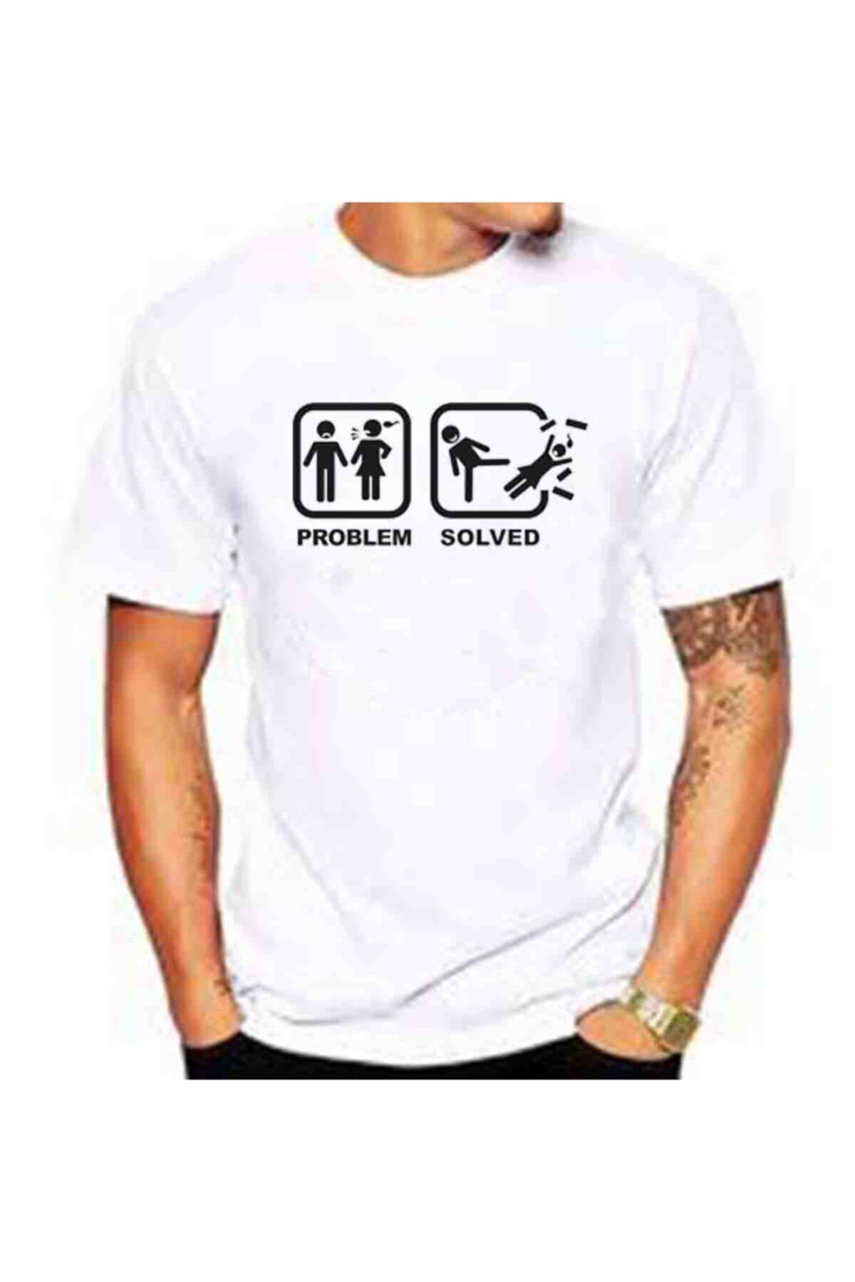 Problem Solved Baskılı Tshirt