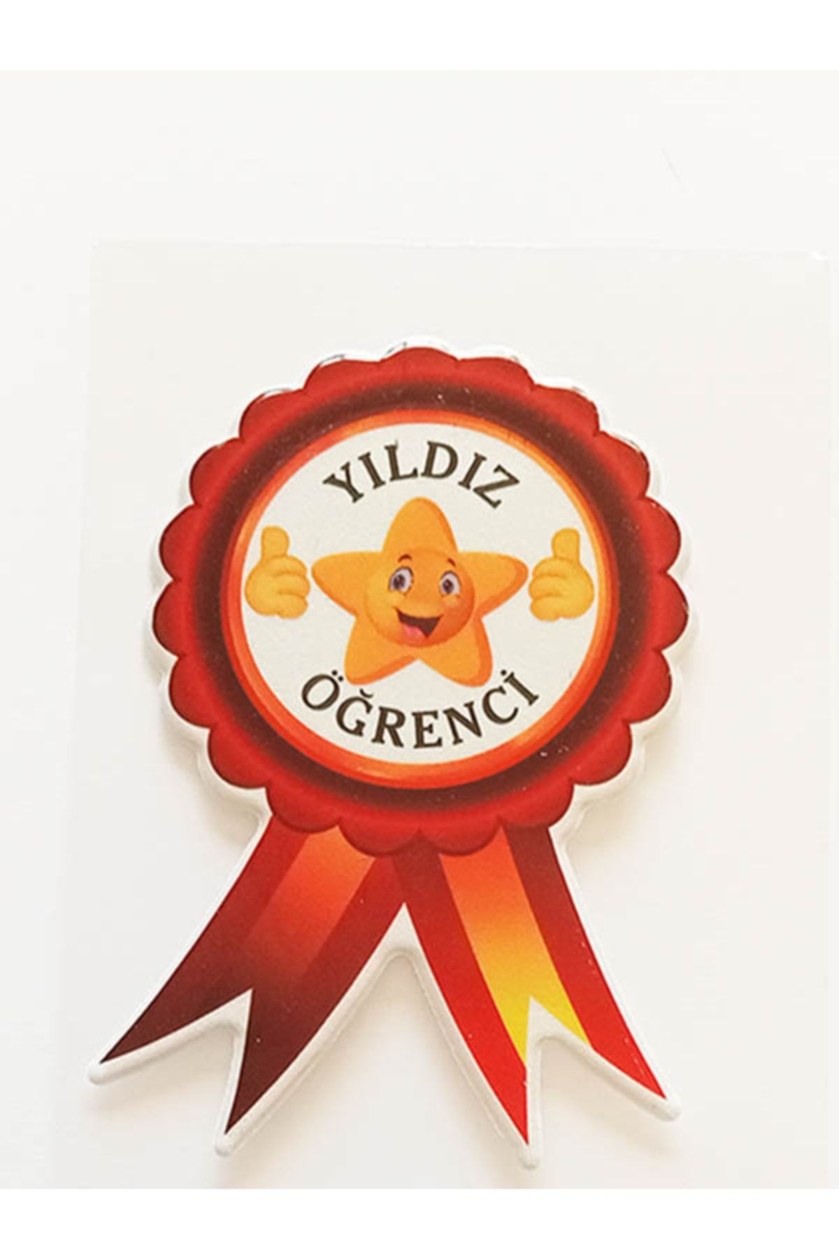 Yıldız Öğrenci Kabartma Etiket Sticker