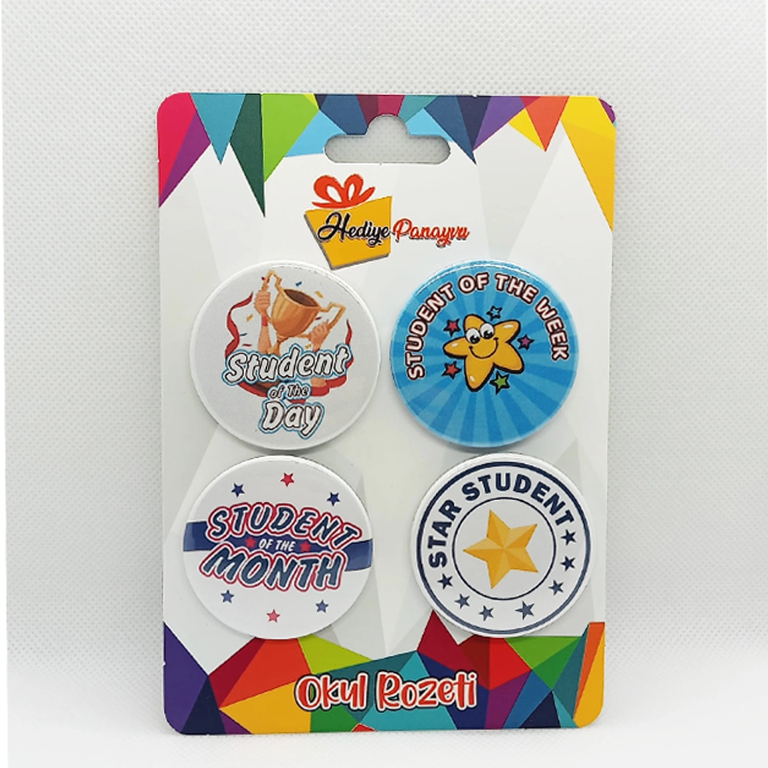 İngilizce Rozetler-İngilizce Dersi Motivasyon Rozetleri