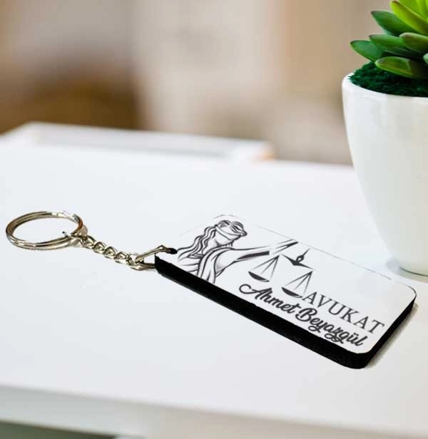 Kişiye Özel Avukat Anahtarlık