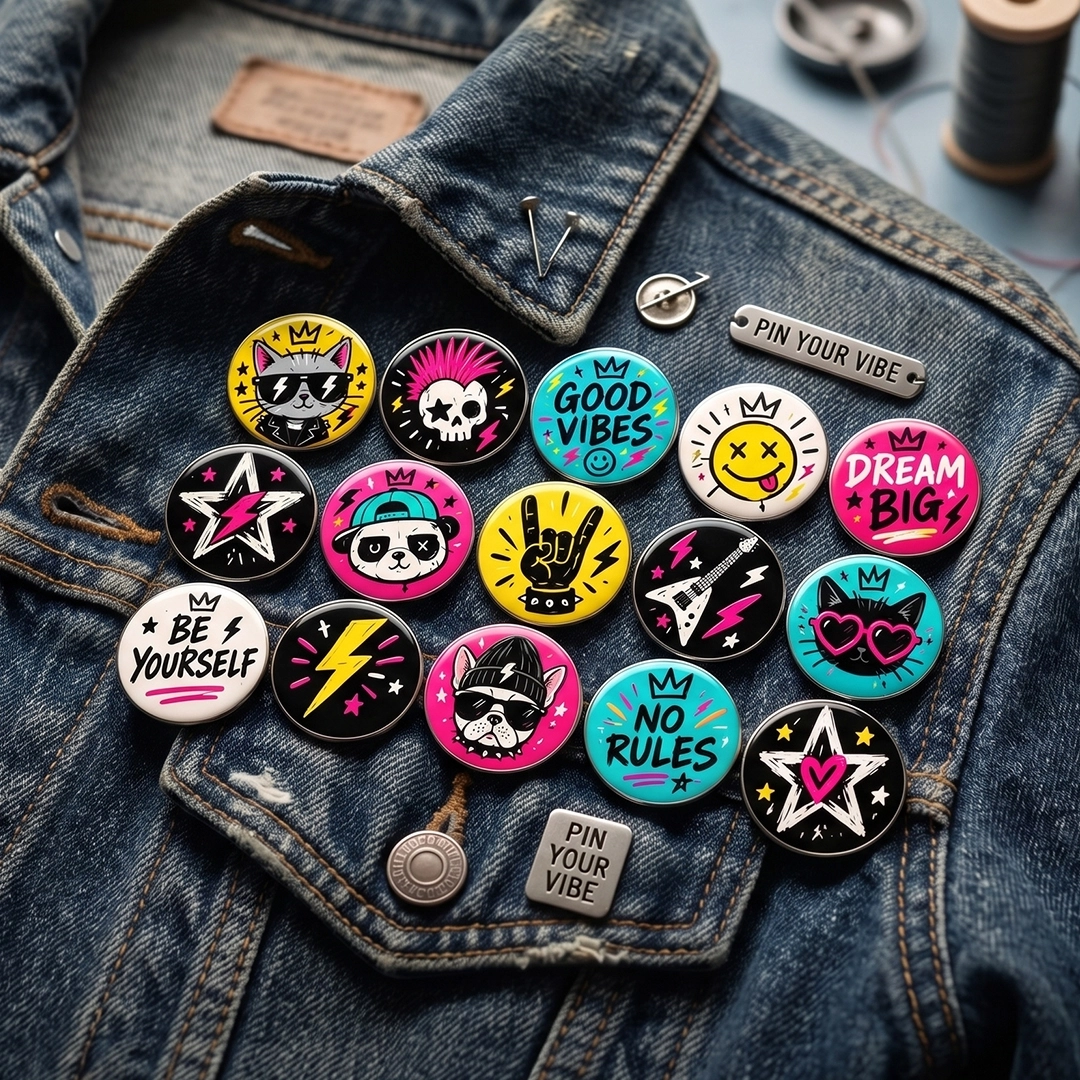 Punky Style 15’li Rozet Seti | 44 mm 