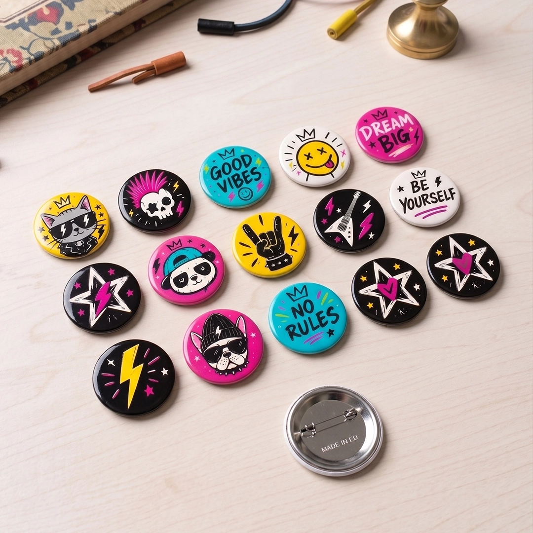 Punky Style 15’li Rozet Seti | 44 mm 