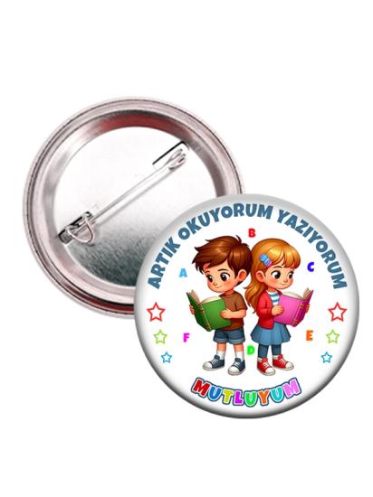Artık Okuyorum Yazıyorum rozeti - Okuma Bayramı 