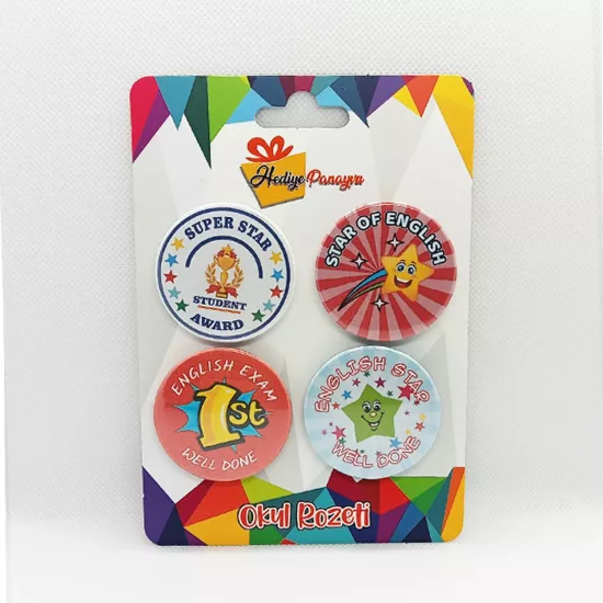 İngilizce Dersi Motivasyon Rozetleri