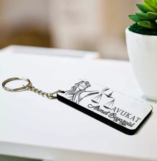 Kişiye Özel Avukat Anahtarlık