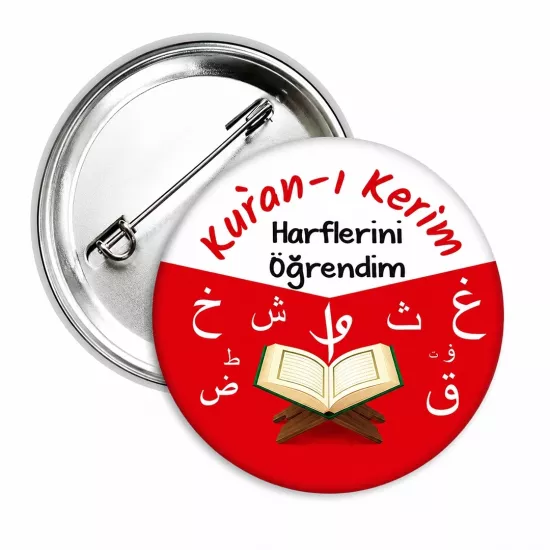 Kuran Harflerini Öğrendim Öğrenci Rozeti