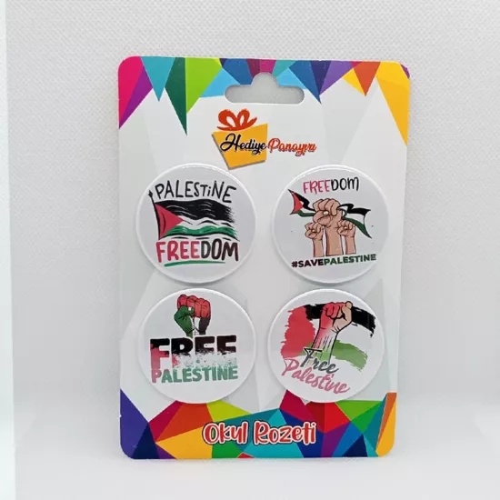 Filistin Rozetleri Özgür Filistin Destek Rozetleri