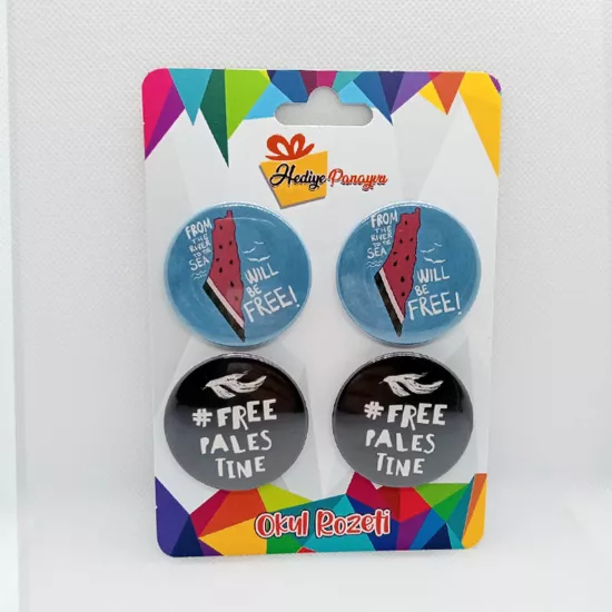 Filistin Rozetleri Özgür Filistin Destek Rozetleri