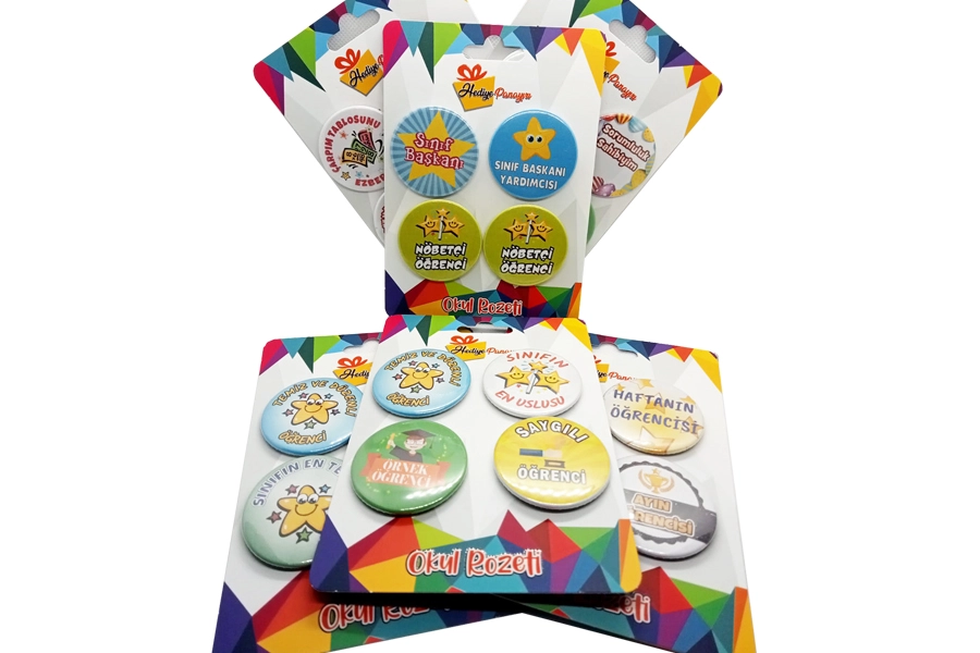 4’lü Kombin Öğrenci Rozetleri