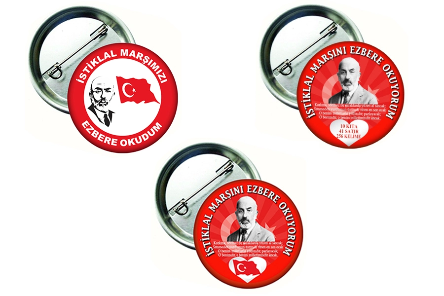 İstiklal Marşı Ezber Rozetleri,