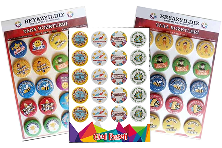 Karışık Öğrenci Motivasyon Rozetleri kombinleri